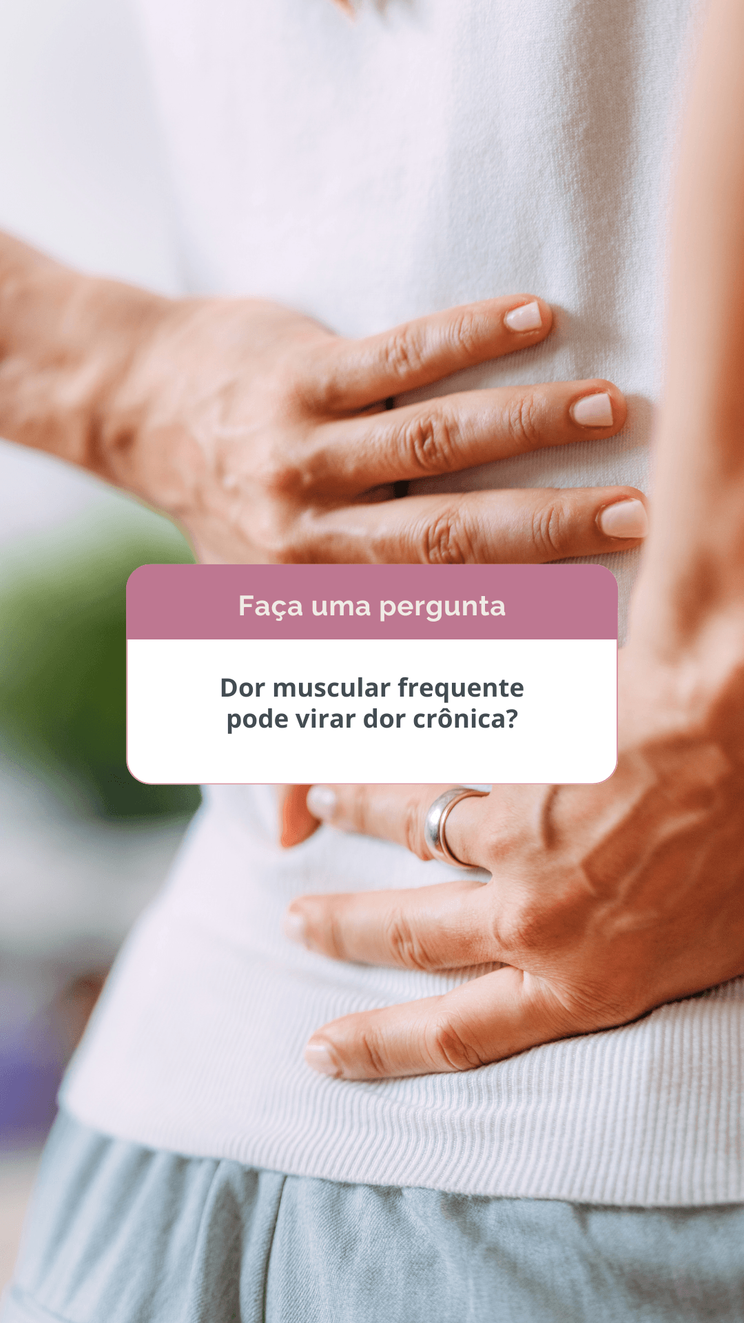 Dor muscular frequente pode virar dor crônica?